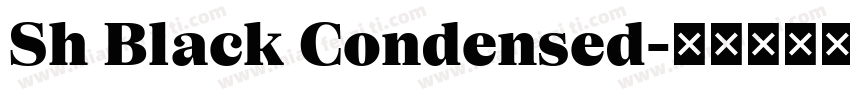 Sh Black Condensed字体转换
